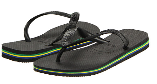 Havaianas Brazil Flop Flop black sandals-Beach-blaque colour