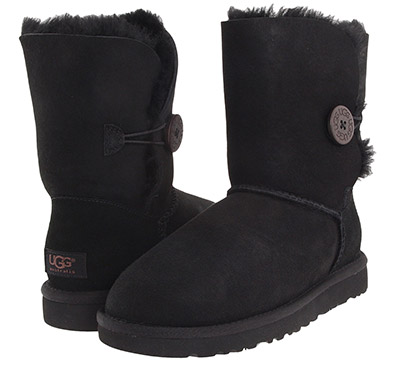 UGG Bailey Button black boots- blaque colour