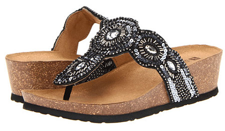 black colour sandals